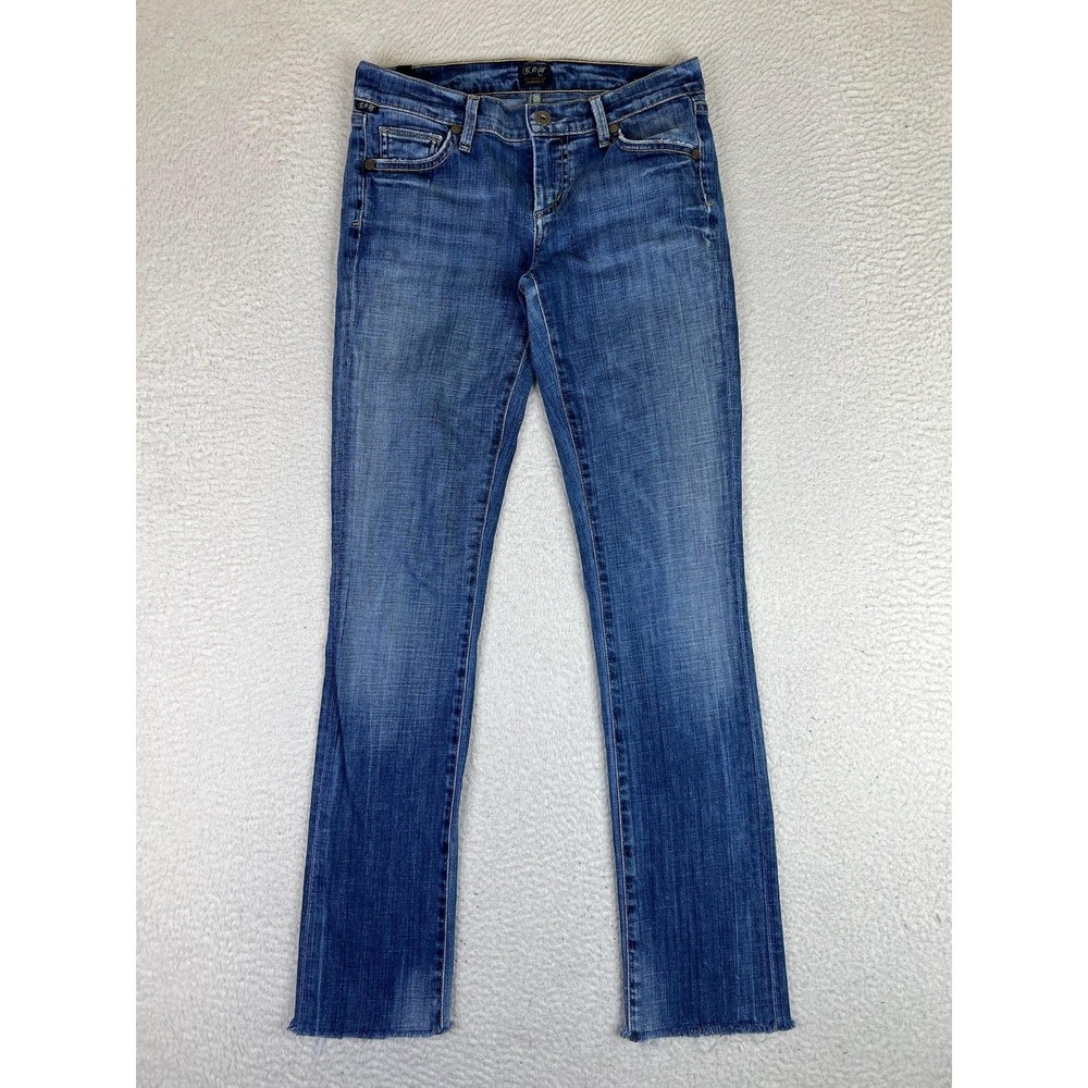 Citizens Of Humanity Ava Jeans Womens 26 Blue Low Rise Straight Stretch Denim